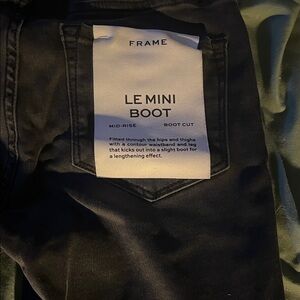 Frame Denim Women's Black Boot Cut Jeans